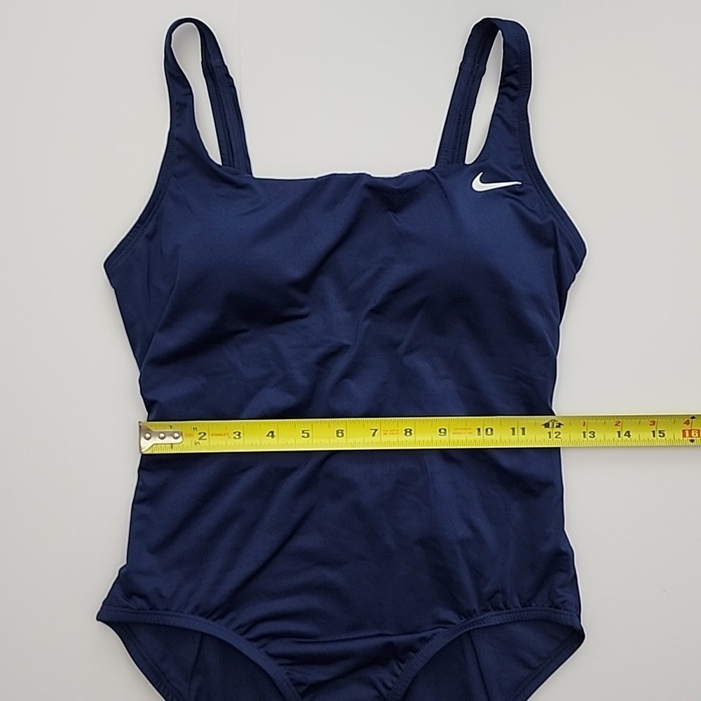 NWT Nike Women's One Piece Scoop Back Performance Swimsuit Navy Medium - Picture 13 of 15